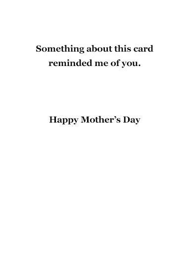 Sweet Sophisticated Mom  Card Inside