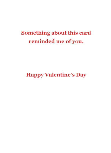 Sweet Sophisticated Val Valentine's Day Card Inside