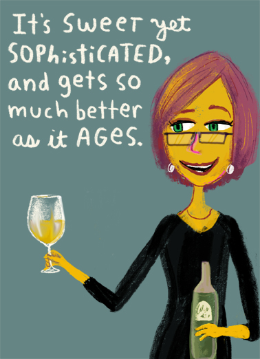 Sweet Sophisticated Wine Ecard Cover