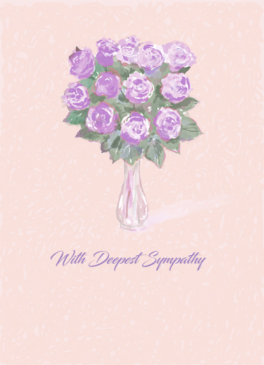 Sympathy Roses  Card Cover