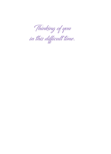 Sympathy Roses Sympathy Card Inside