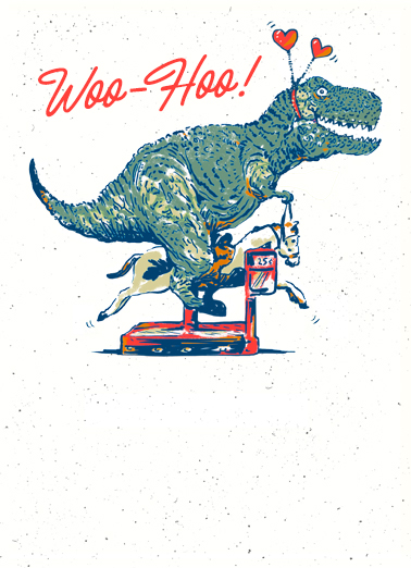 T Rex Valentine  Ecard Cover