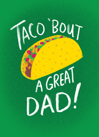 Taco Dad Father's Day Ecard Cover