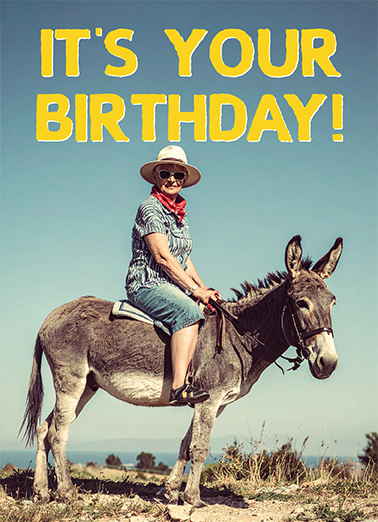 Take Your Ass Out Birthday Card Cover