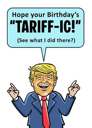 Tariffic Birthday Card Cover