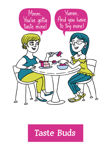 Taste Buds For Us Gals Ecard Cover