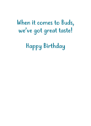 Taste Buds From Friend Card Inside