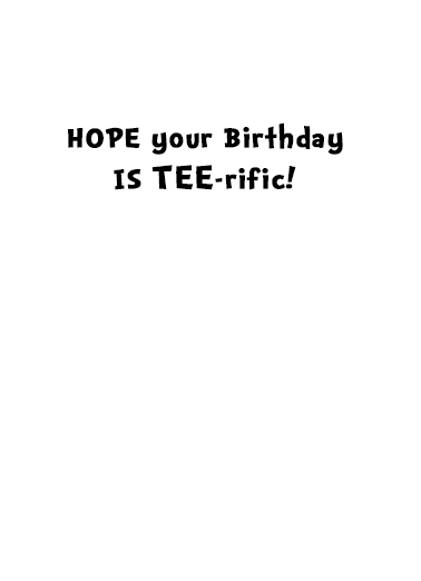 Tee Rex Bday  Card Inside