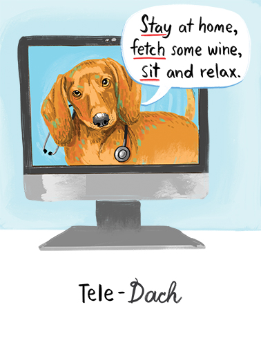 Tele-Dach Dogs Card Cover