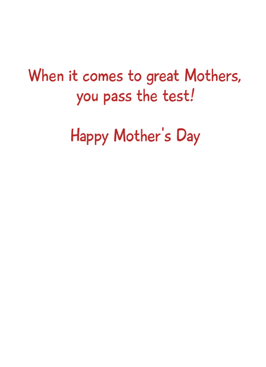 Testing Mom For Mum Card Inside