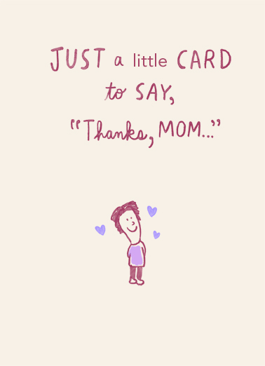 Thanks for Everything Mother's Day Card Cover