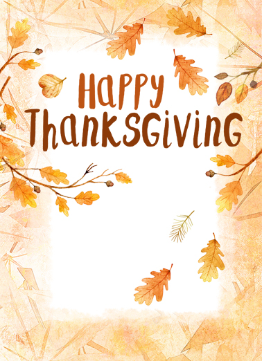Thanksgiving Blessings Thanksgiving Ecard Cover