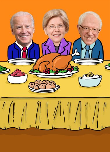 Thanksgiving Democrats Thanksgiving Card Cover