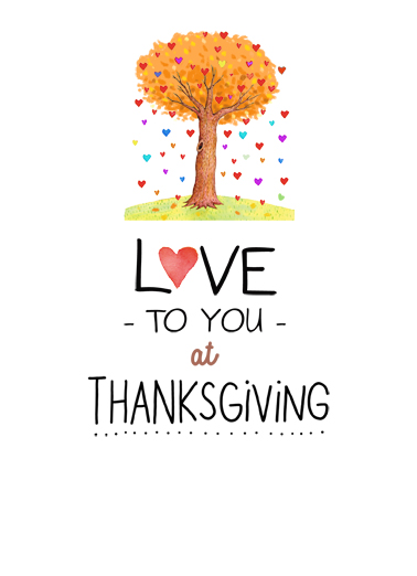 Thanksgiving Tree  Ecard Cover