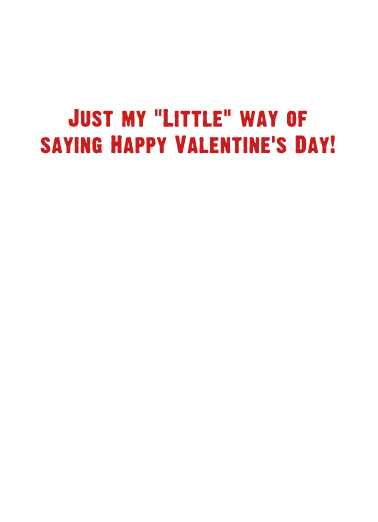 That's My Thong Valentine's Day Ecard Inside