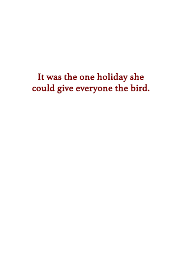 The Bird XMAS Christmas Ecard Inside