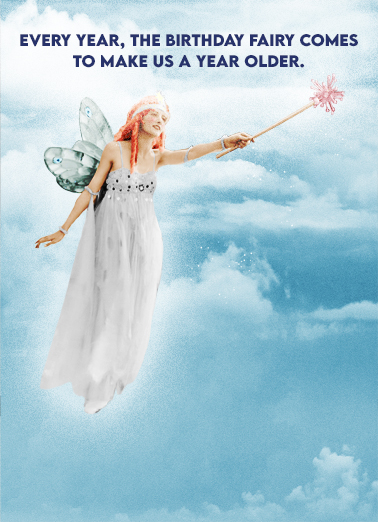 The Birthday Fairy Comes  Ecard Cover