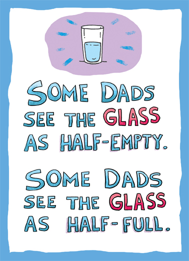 The Glass Father's Day Card Cover