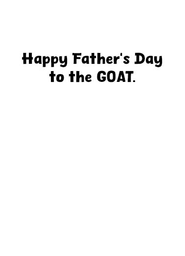The Goat Funny Animals Card Inside