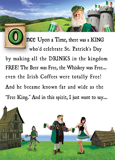 The Good King St. Patrick's Day Card Cover