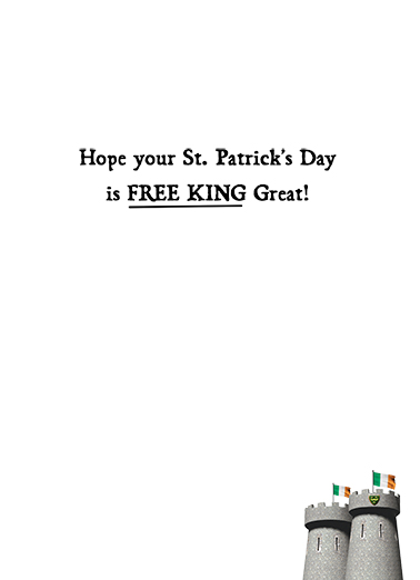 The Good King St. Patrick's Day Ecard Inside