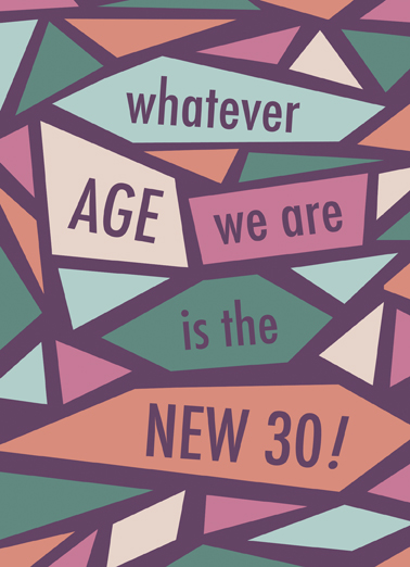 The New 30 Birthday Ecard Cover