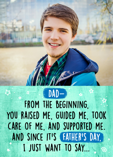 There For You For Dad Card Cover