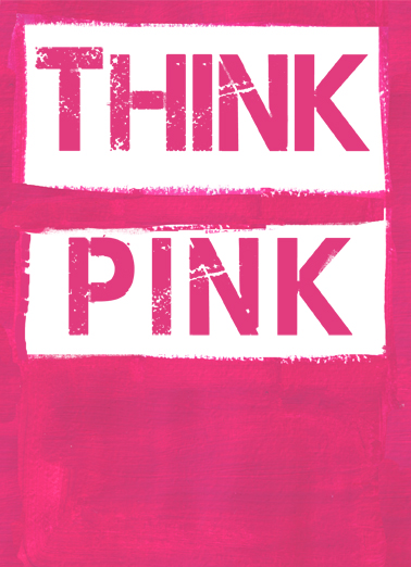 Think Pink  Card Cover