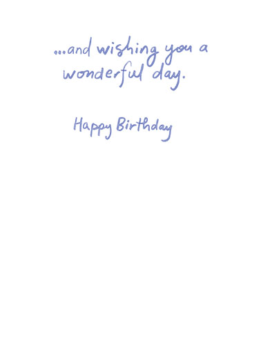 Thinking of You Tree Birthday Ecard Inside