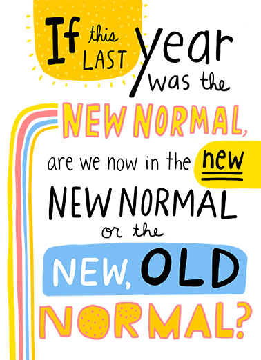 This Last Year New Normal Card Cover