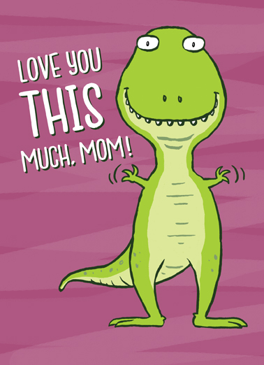 This Much Dino  Ecard Cover