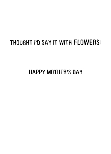 Three Flowers Mother's Day Ecard Inside