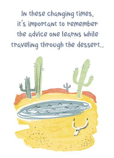 Through the Desert  Card Cover