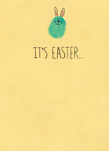 Thumb Bunny Easter Ecard Cover