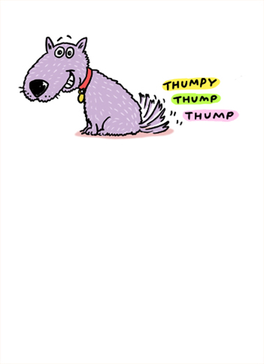 Thump Thump Birthday Card Cover