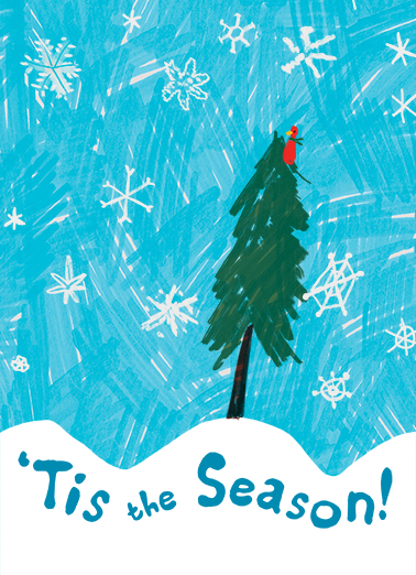 Tis the Season Tree Christmas Ecard Cover