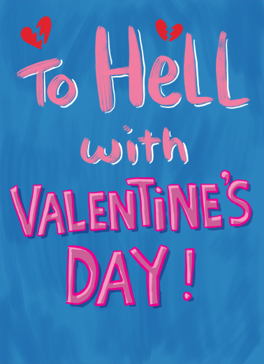 To Hell Valentine's Day Card Cover