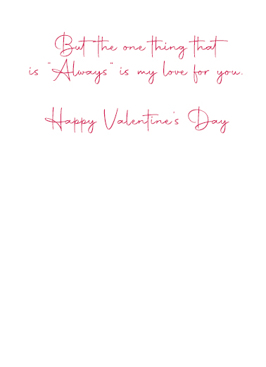 To My Love Romantic Card Inside