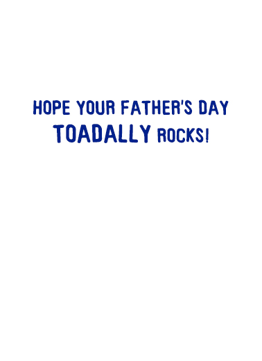 Toadally Rocks FD Funny Animals Ecard Inside