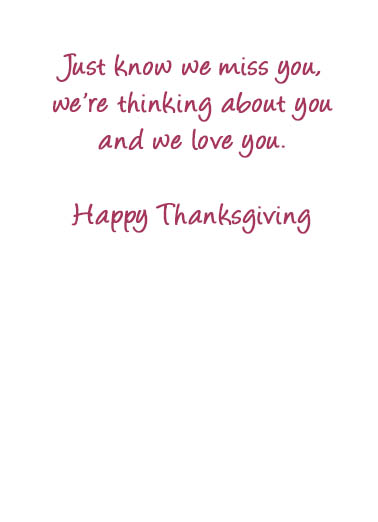 Together for Thanksgiving  Ecard Inside