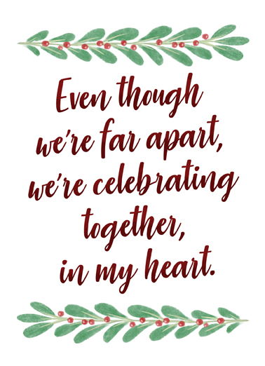 Together in my Heart Christmas Ecard Cover