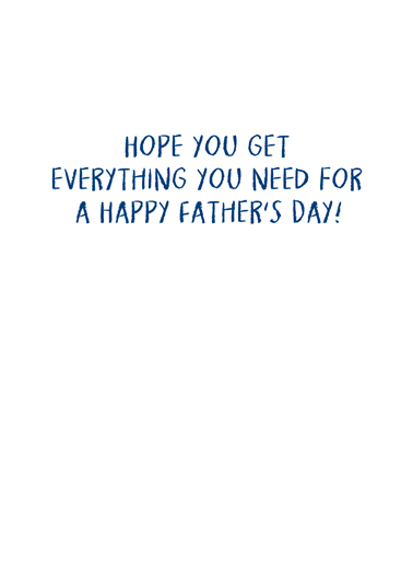 Toilet Paper Dad Father's Day Card Inside