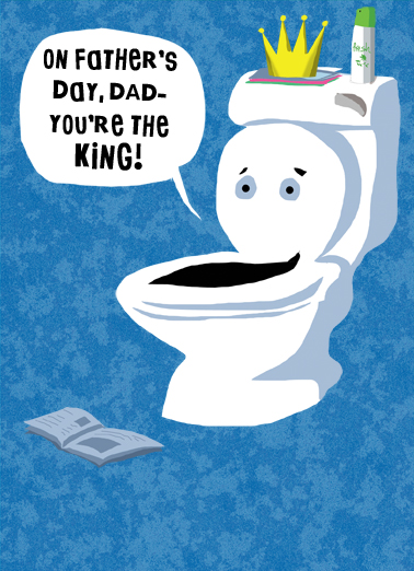 Toilet Sit Fart Ecard Cover