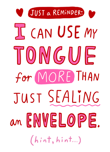 Tongue for More  Ecard Cover