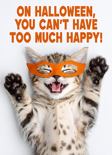 Too Much Happy Halloween Halloween Ecard Cover