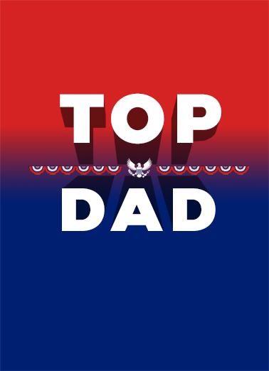 Top Dad Father's Day Card Cover