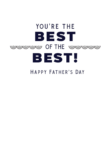 Top Dad Father's Day Card Inside