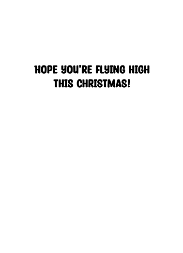 Top Gun Reindeer Christmas Card Inside