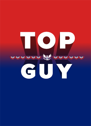 Top Guy Birthday Card Cover