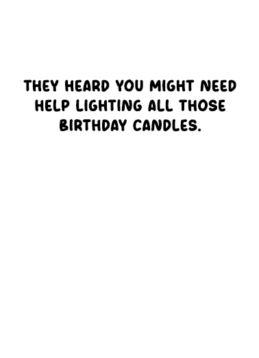 Torches Dogs Birthday Ecard Inside